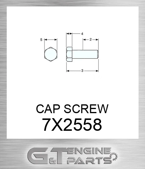 7X2558 CAP SCREW