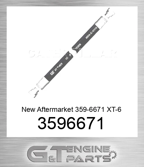 3596671 New Aftermarket 359-6671 XT-6 ES High Pressure Hose Assembly