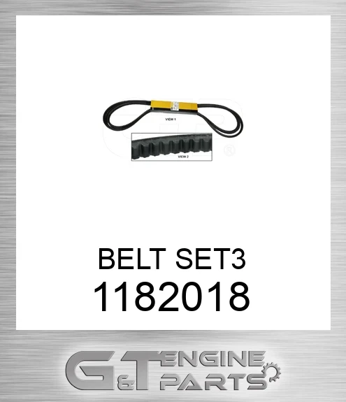 1182018 BELT SET3 made to fit CATERPILLAR | WARRANTY | Price: $46.46