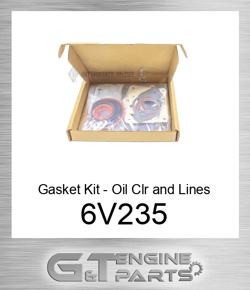 6V235 Gasket Kit - Oil Clr and Lines