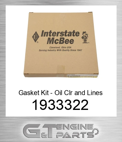 1933322 Gasket Kit - Oil Clr and Lines