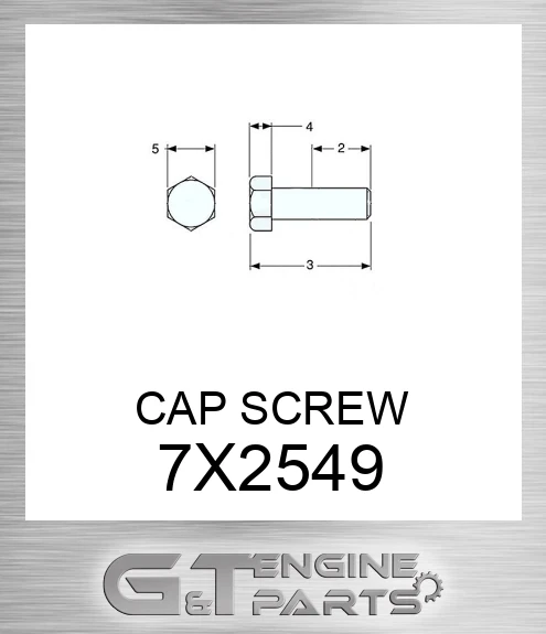 7X2549 CAP SCREW