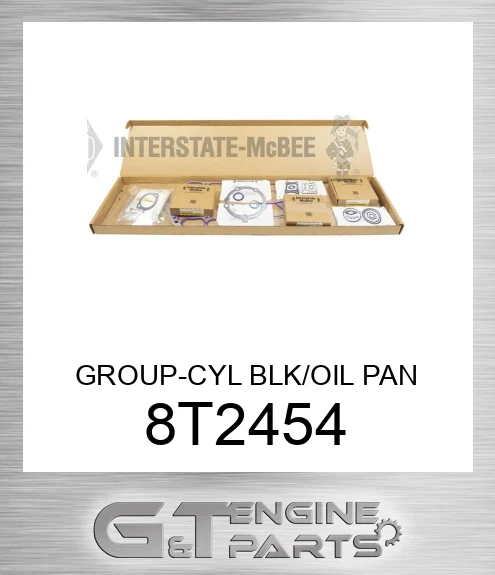 8T2454 GROUP-CYL BLK/OIL PAN