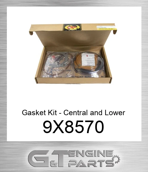 9X8570 Gasket Kit - Central and Lower