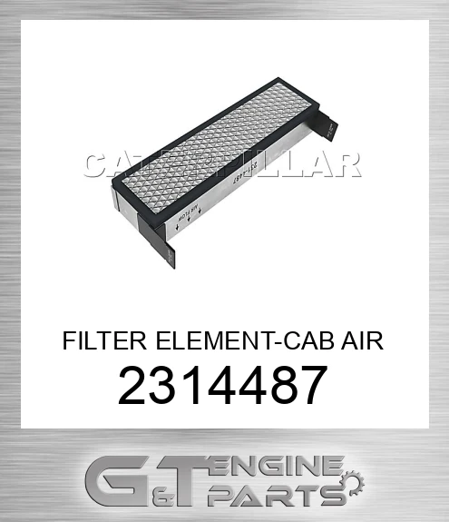 2314487 FILTER ELEMENT-CAB AIR made to fit Caterpillar | Price: $25.13