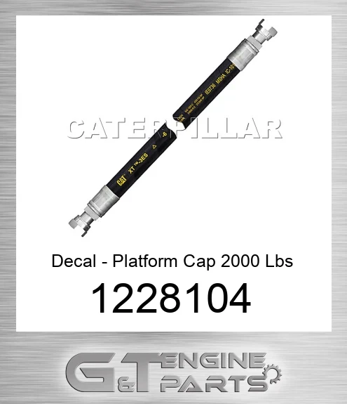 1228104 Decal - Platform Cap 2000 Lbs