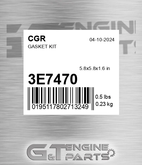 3E7468 GASKET KIT made to fit CGR | Price: $39.21
