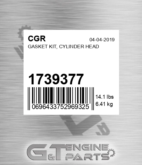1739377 Gasket Kit, Cylinder Head