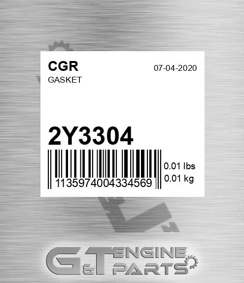 2Y3304 Gasket
