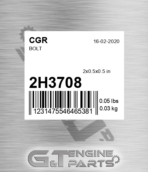 2H3708 Bolt