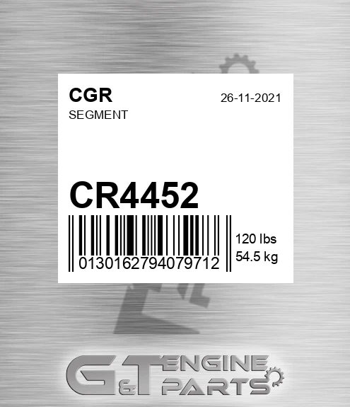 CR4452 SEGMENT made to fit CGR Price 333.24