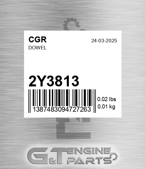 2Y3813 Dowel