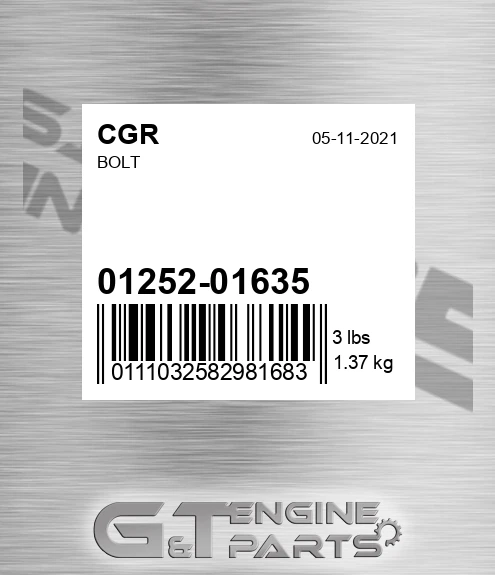 01252-01635 Bolt