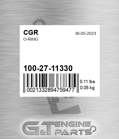 100-27-11330 O-ring