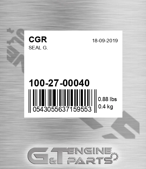 100-27-00040 Seal G.