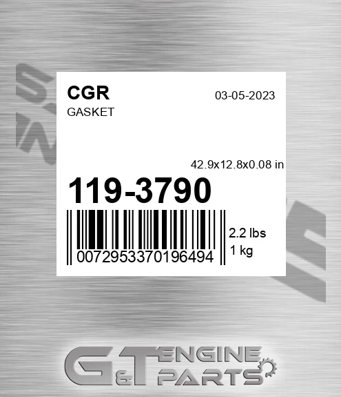 119-3790 Gasket for CGR