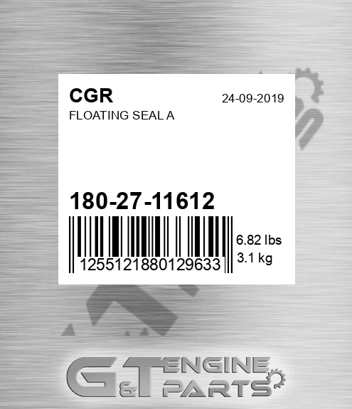 180-27-11612 Floating Seal A for CGR