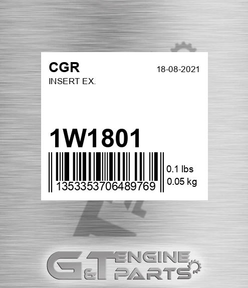 1W1801 Insert Ex.