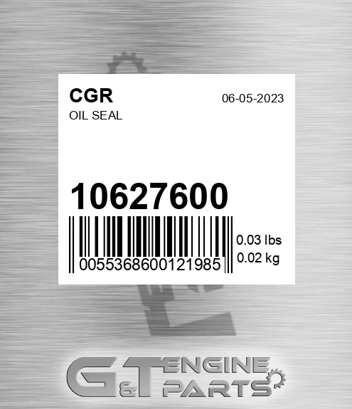 10627600 Oil Seal