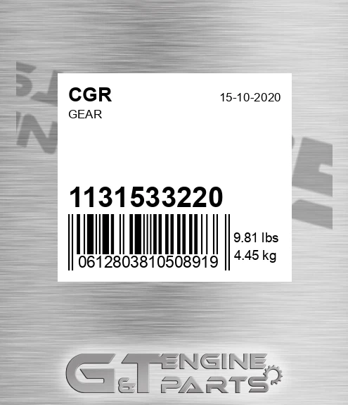 1131533220 Gear for CGR