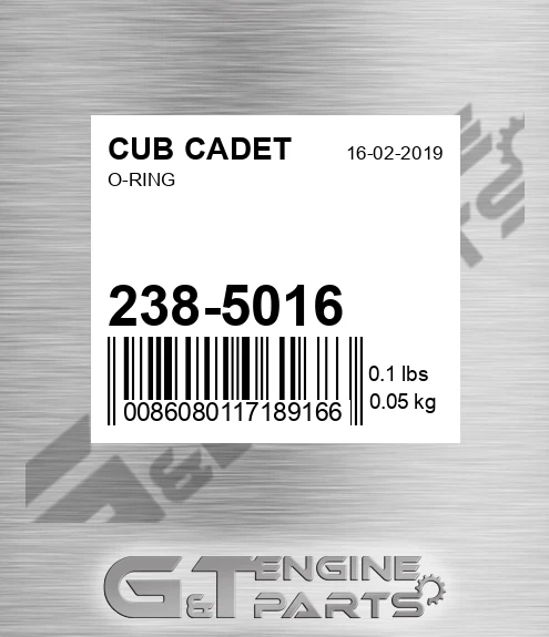 238-5016 O-ring