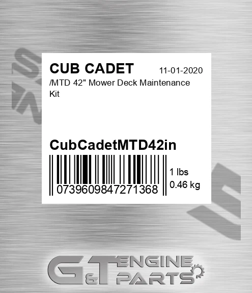 CubCadetMTD42in /MTD 42" Mower Deck Maintenance Kit