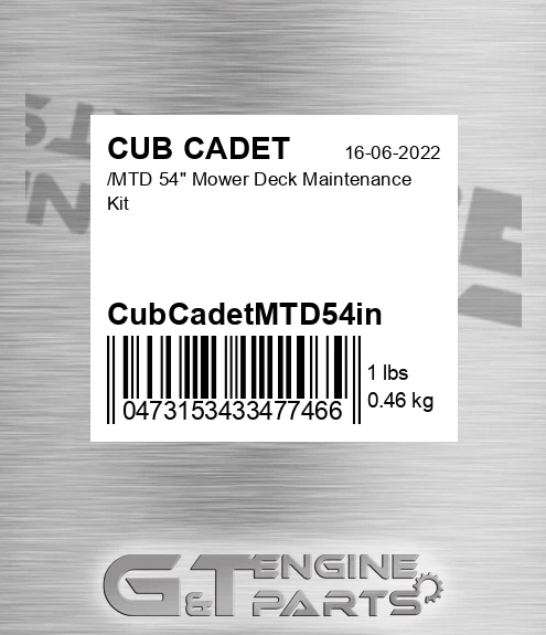 CubCadetMTD54in /MTD 54" Mower Deck Maintenance Kit