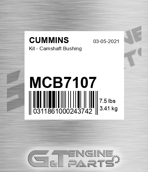 MCB7107 Kit - Camshaft Bushing