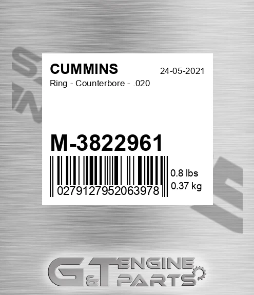 M-3822961 Ring - Counterbore - .020
