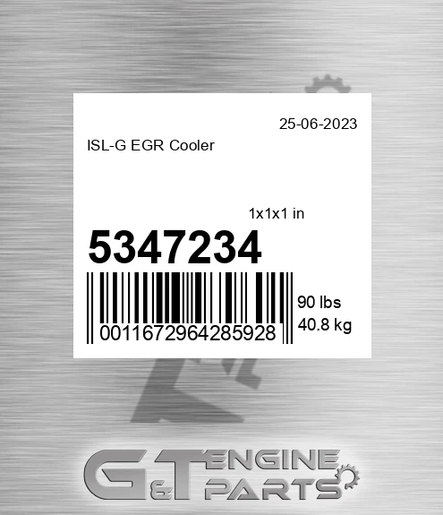 5347234 ISL-G EGR Cooler