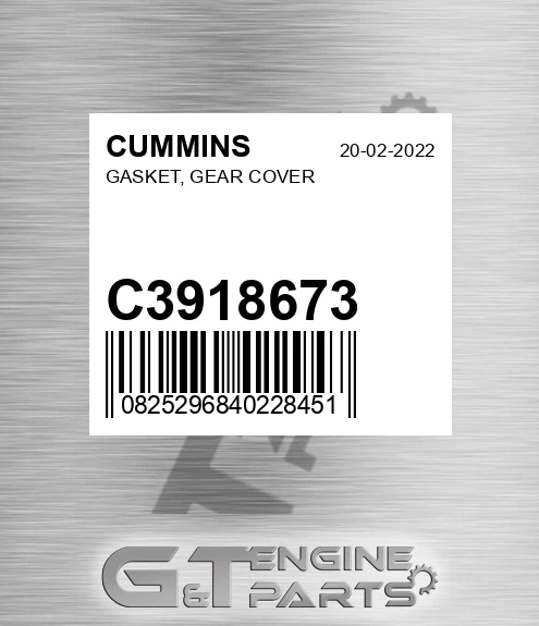 C3918673 GASKET, GEAR COVER