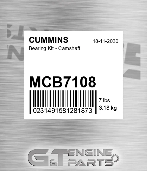 MCB7108 Bearing Kit - Camshaft