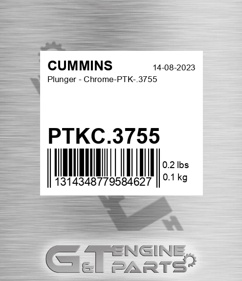 PTKC.3755 Plunger - Chrome-PTK-.3755