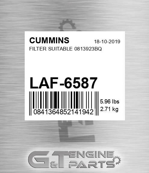 LAF-6587 Filter Suitable 0813923bq