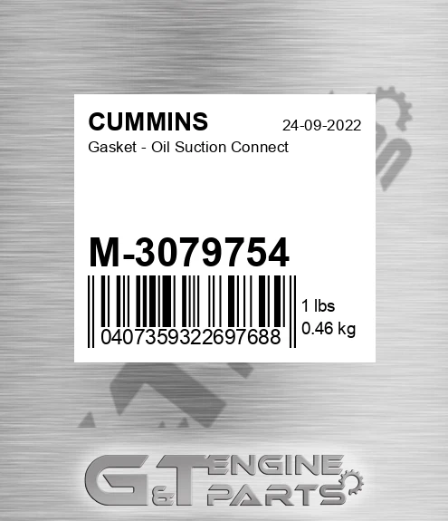 M-3079754 Gasket - Oil Suction Connect