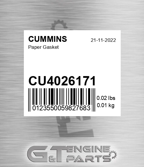 CU4026171 Paper Gasket