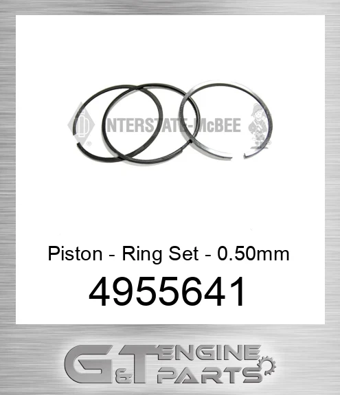 4955641 Piston - Ring Set - 0.50mm