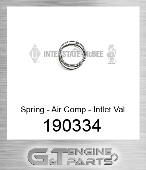 190334 Spring - Air Comp - Intlet Val