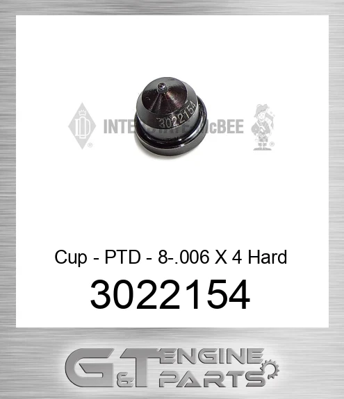 3022154 Cup - PTD - 8-.006 X 4 Hard