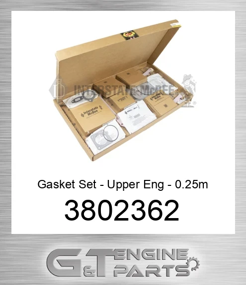 3802362 Gasket Set - Upper Eng - 0.25m