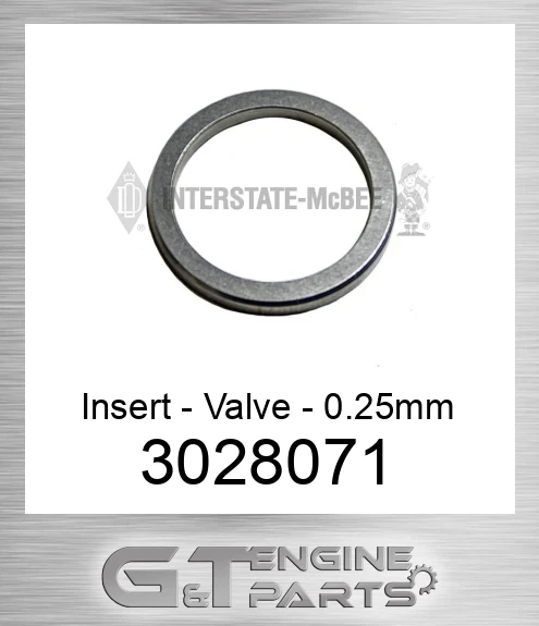 3028071 Insert - Valve - 0.25mm