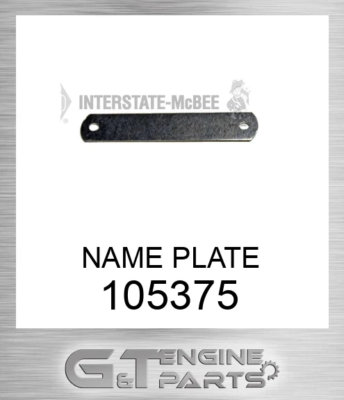 105375 NAME PLATE