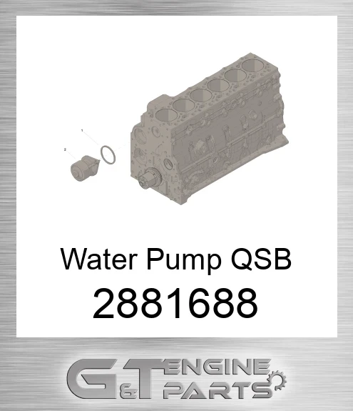 2881688 Water Pump QSB