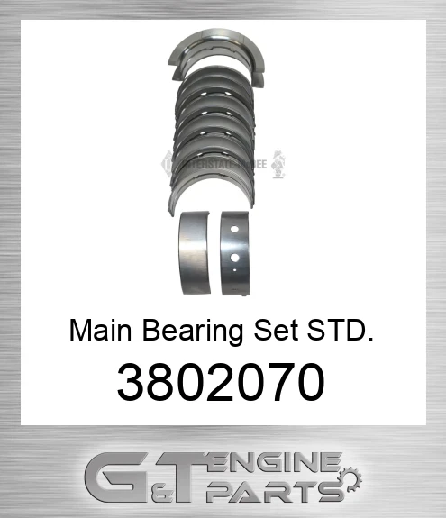 3802070 Main Bearing Set STD.