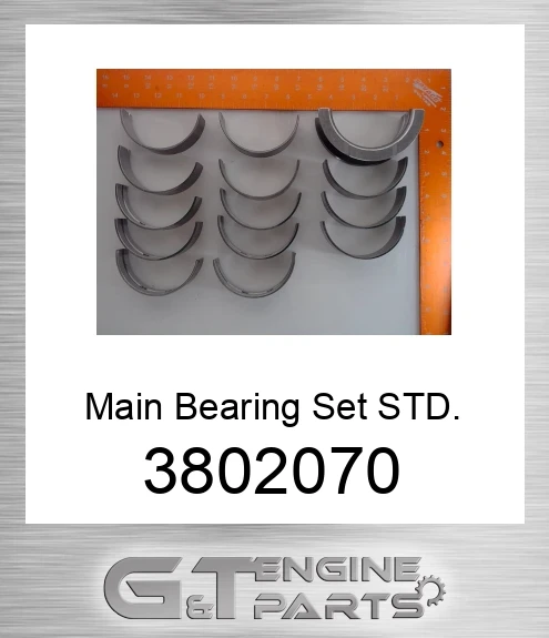 3802070 Main Bearing Set STD.