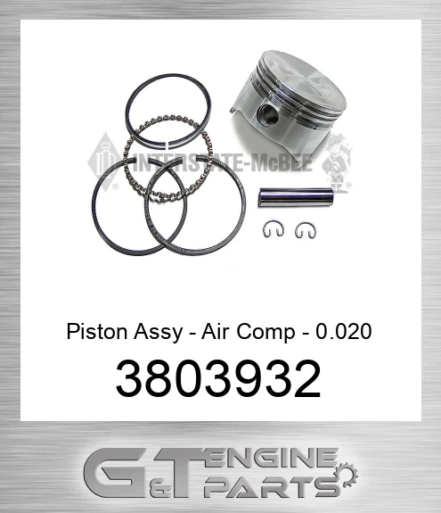 3803932 Piston Assy - Air Comp - 0.020