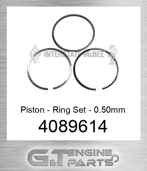 4089614 Piston - Ring Set - 0.50mm