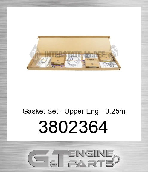 3802364 Gasket Set - Upper Eng - 0.25m