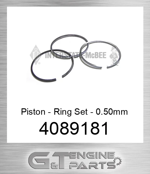 4089181 Piston - Ring Set - 0.50mm