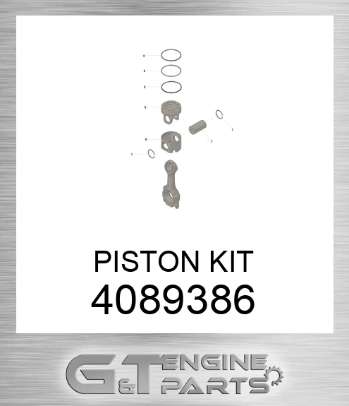 4089386 PISTON KIT